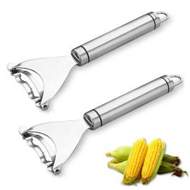 2PCS Corn Planer Cutter Thresher Peeler, Corn Thresher Cob Stripper Tool,Stainless Steel Corn Thresher,Premium Stainless Steel Corn Thresher Cob Remover tool with Ergonomic Handle