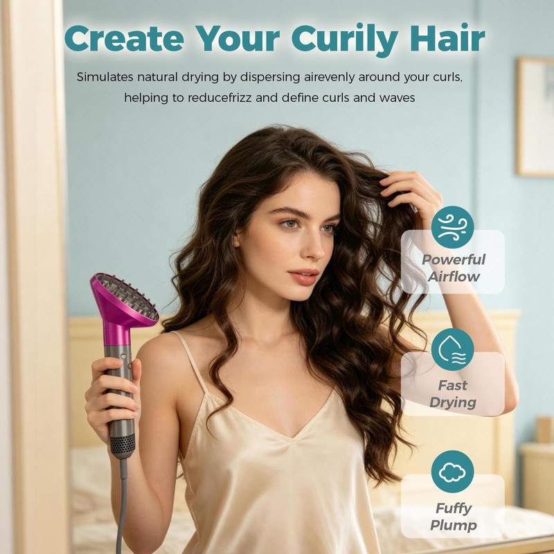 Hair Curl Diffuser Compatible with Dyson Airwrap HS01 HS05 HS08