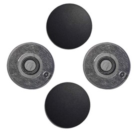 4 Pcs Bottom Case Rubber Feet Replacement for MacBook Pro A1278 A1286 A1297 13" 15" 17" 2009-2012（Black）