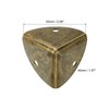 sourcing map 2 Pcs Decorative Box Corner Cover, 40mm Metal