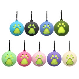Standard Tennis Ball Holder With Carabiner Hands-Free Pet Ball Cover Holder For Training Walking Tennis Play Durable Hands-free Pet Ball Cover Holder Flexible And Durable