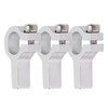3Pcs Tube Clamp Hub Aluminum Shaft Clamping M4 Thread Mounting