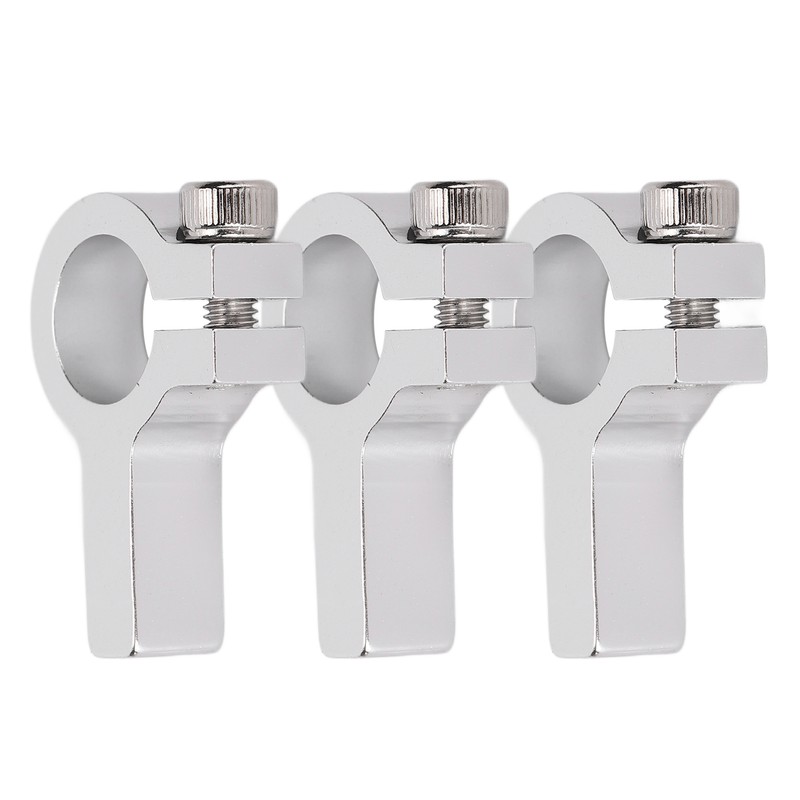 3Pcs Tube Clamp Hub Aluminum Shaft Clamping M4 Thread Mounting