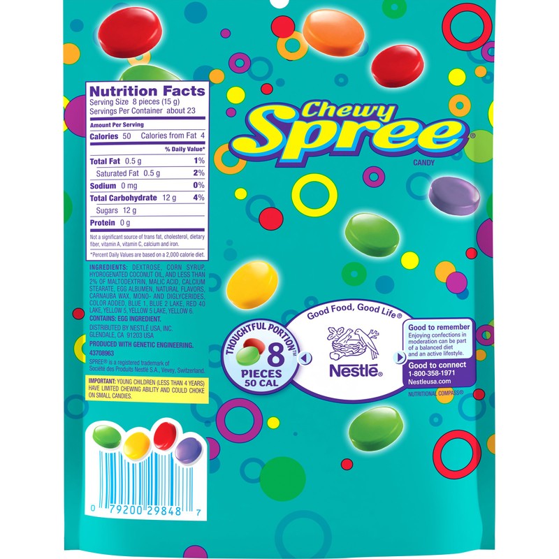 Spree Spree Wonka Chewy Candy, 12 Ounce (Pack of 2)