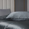 Damier Satin Bed Linen 135 x 200 cm Dark Grey