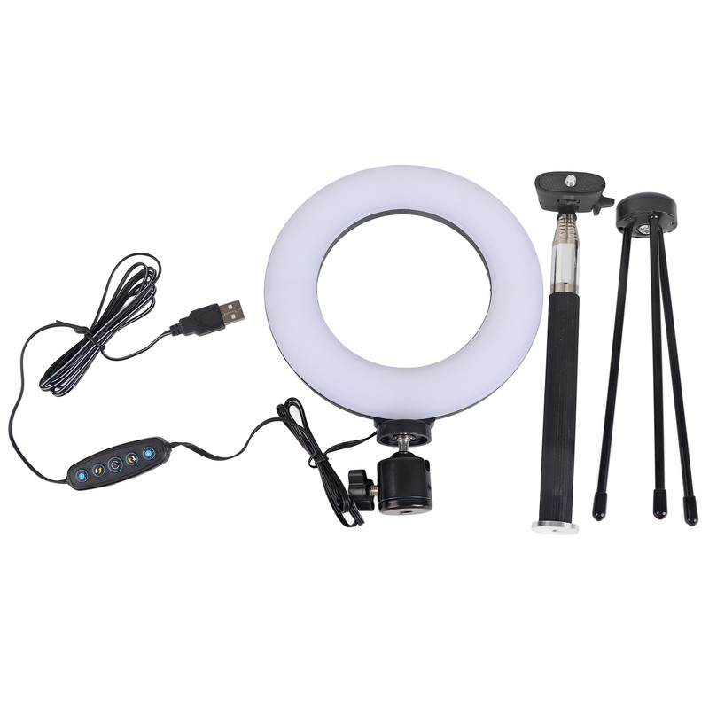 6 Inch Ring Light Dimmable LED Fill Light with Stand