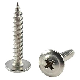 BCP Fasteners 50 Qty #8 x 1" 304 Stainless Steel Phillips Modified Truss Head Wood Screws (BCP1211)