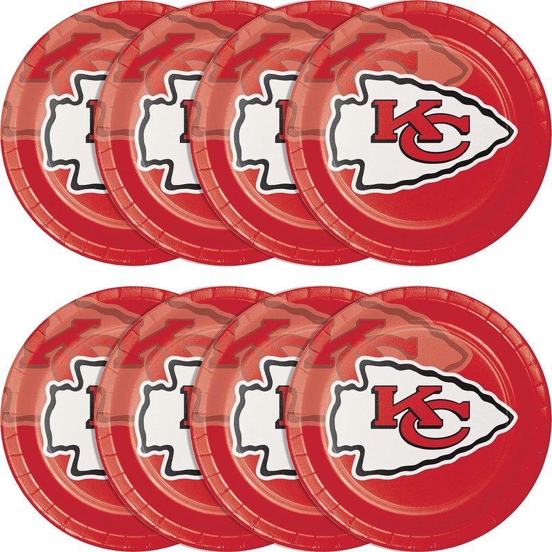 Creative Converting 8 Count Kansas City Chiefs Paper Dinner Plates