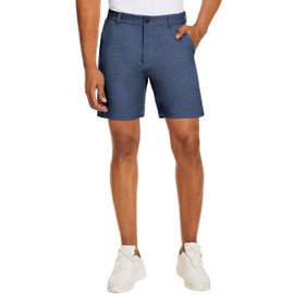 PULI Mens Golf Shorts 7 Inch Inseam Business Dress Casual Stretch Work Hiking Quick Dry Lightweight with Pockets Navy Blue 36