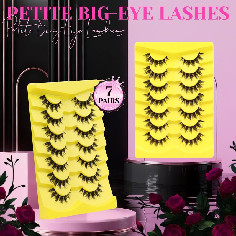 Manga Lashes Anime False Eyelashes Spiky Lashes Strips (Vivid)