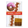 Big Giant Lollipops Unique Candy Box Set Featuring Bacon, Donut, and Waffle with Maple Syrup Flavored Candy