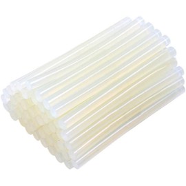 EZONEDEAL 50PCS Hot Transparent Melt Glue Gun Sticks EVA Glue for Art Craft Repair Bonding DIY Small Craft Projects & Sealing and Quick Daily Diameter 7 mm, Length 100 mm White