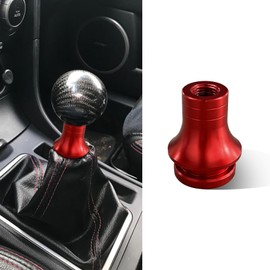 QZTYTY M12 x 1.25 Car Gear Shift Knob Adapter, Car Shift Knob Boot Retainer, Shift Knob Boot Retainer Adapter, Car Accessories Gear Shift Lever Adapters for Manual Gear Shifter Lever (Red)