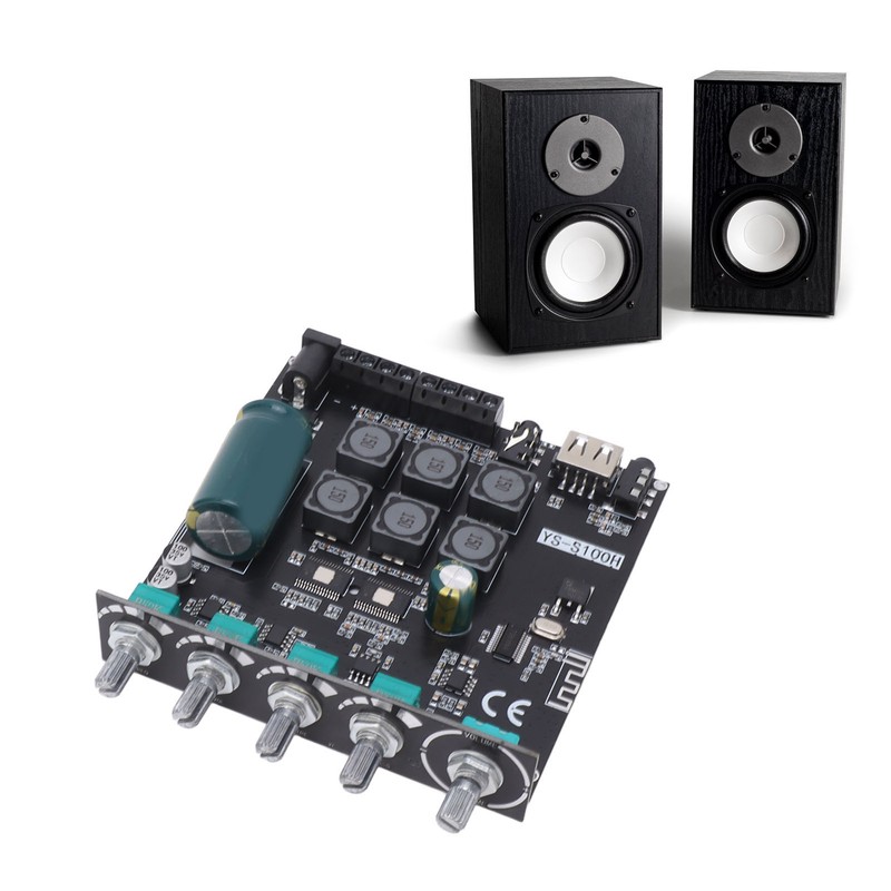 2.1 Channel Power Amplifier Board Bluetooth Stereo Audio Amplifier Module