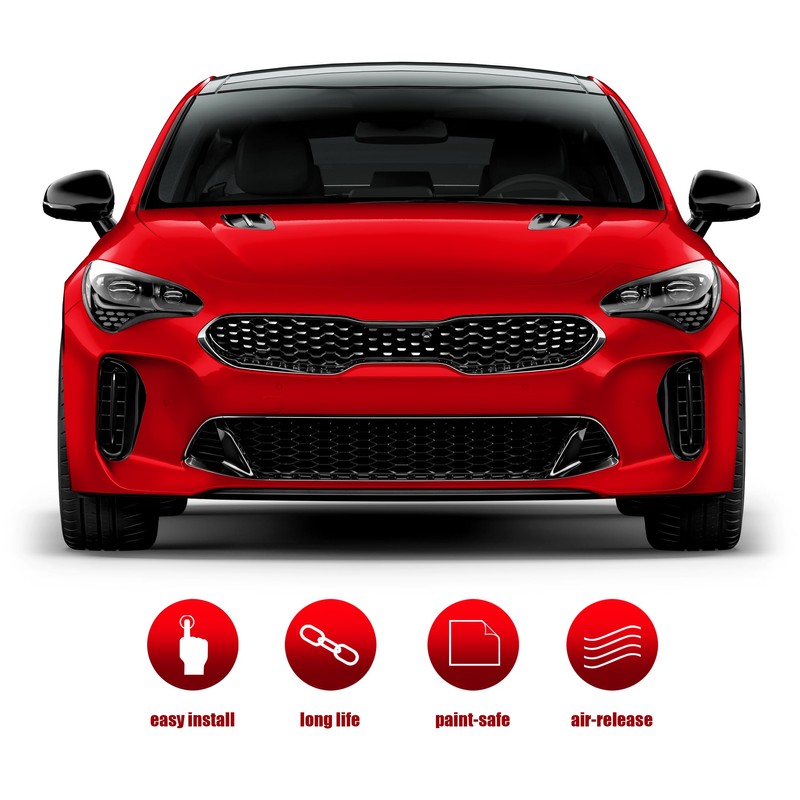 VViViD+ Gloss Liquid Metal Red Vinyl Car Wrap Film (6ft