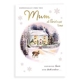 Piccadilly Greetings Regal Publishing Traditional Christmas Card Mum - 9 x 6 inches