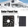 Outdoor Solar Panel Fan Kit Monocrystalline Silicon for Caravans Campers