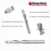 Sinoprotools Spiral Flush Cutter, 8 mm Shaft Spiral Cutter, Solid