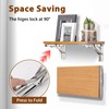 16 Inch Folding Brackets, 2 Packs Fold Down Shelf Brackets