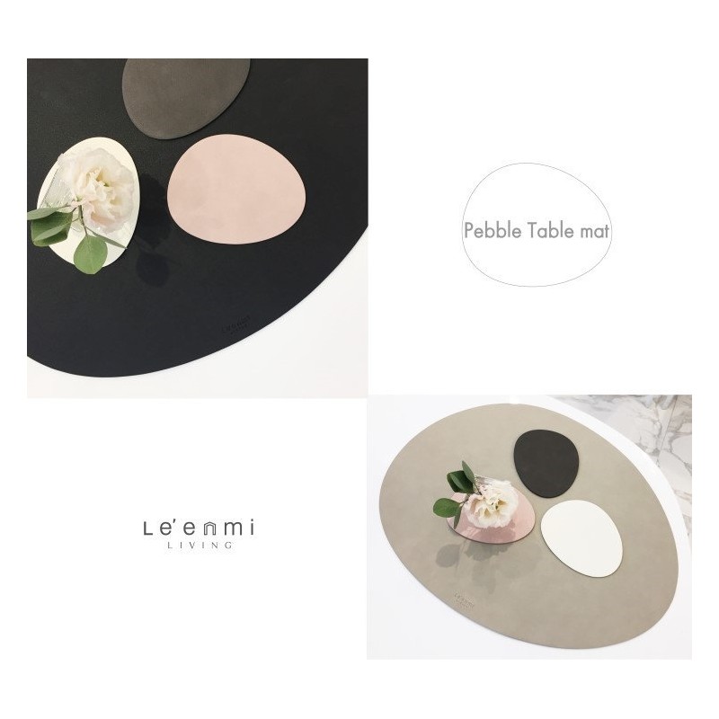 Le&amp;Me [Sisihosi] Le&amp;Me Pebble Leather Cup Mat, 229760448 Camel Over