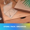 Gary Plastic Packaging Clear Hard Plastic Hinged Lid Box, Keepsake