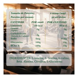 Bcaas Glutamina Mayura Nutrition 1kg
