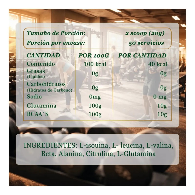 Bcaas Glutamina Mayura Nutrition 1kg