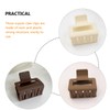 Healvian 4pcs Non-slip Square Matte Hair Claw Clips for Thick