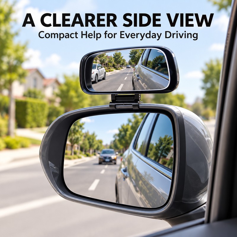 Car Blind Spot Mirror for Driving – Adjustable Wide-Angle Convex