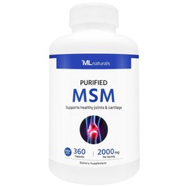 ML Naturals MSM 2000mg 360 Capsules Third Party Lab Tested, 1 Count / ML Naturals MSM 2000mg 360 캡슐 타사 실험실 테스트 완료, 1개