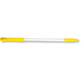 SPARTA 40246EC04 Aluminum Broom Handle, Mop Handle, Replacement Handle With Acme Threaded Tip For Commercial Cleaning, 30 Inches, Yellow, (Pack of 12)