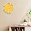 Crosstime 10 Inch Yellow Wall Clock with Big Numbers -