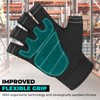 SAWANS Fingerless Working Gloves for Men Performance Heavy Duty Half-Finger