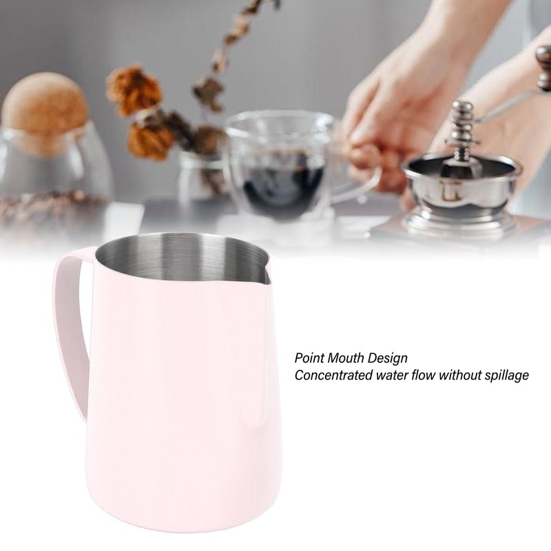 480ML Coffee Frothing Cup 304 Stainless Steel Milk Frother Jug