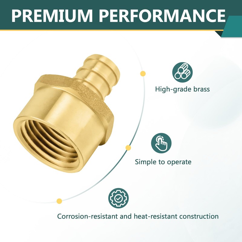 20-Pack PEX Fittings Niikappu 1/2" x 1/2" NPT Female Threaded