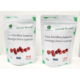 Natrihealth Freeze Dried Cranberries 2x30g