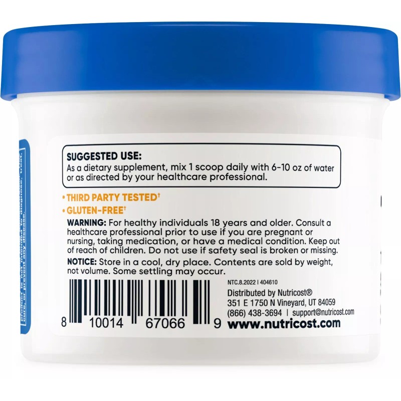 Nutricost Tudca Powder 25 Grams (Tauroursodeox<wbr/>ycholic Acid) - Gluten Free