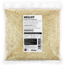Gorilla Food Co. Natural Quinoa Grain | White | Raw | Source of Protein - 800g
