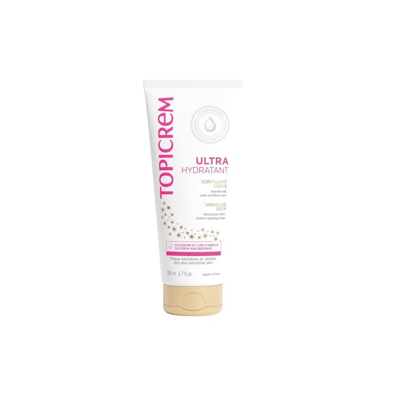 Topicrem Leche Corporal Ultra- hidratante Efecto Brillante - 200 ml