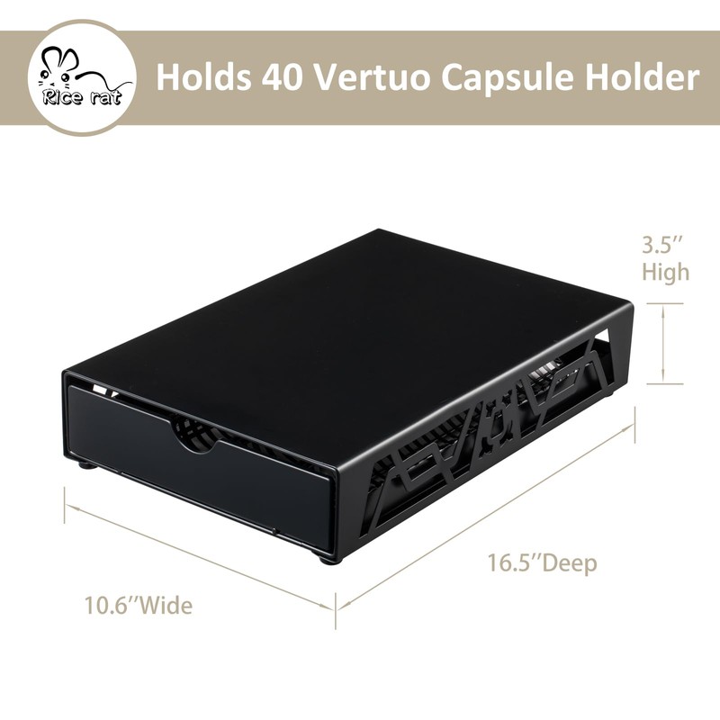 Rice rat Nespresso Pod Holder Pod Drawer Cabinet Pod Storage