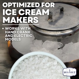 Rock Salt for Ice Cream Making, Universally Compatible Coarse and Non-Iodized Salt for All Ice Cream Maker, 30 oz Bag