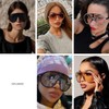 GFUIARA Trendy Oversized Sunglasses for Women Men Fashion Shield Aviator