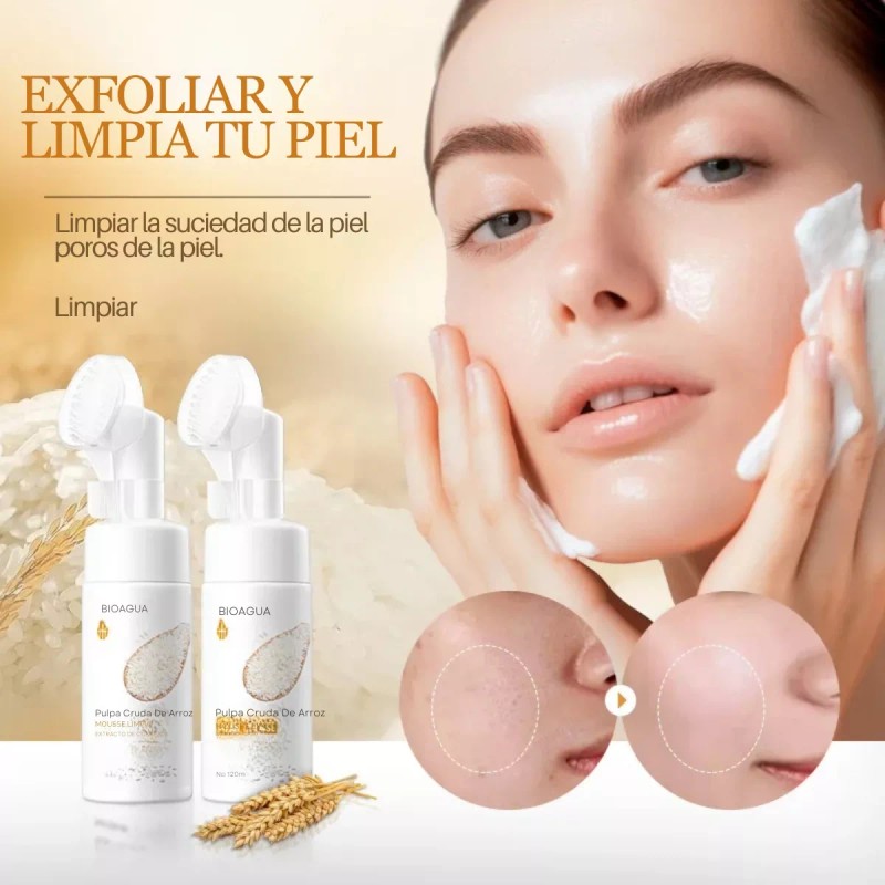Universo en Linea Duo Limpieza Facial Espuma Exfoliante Y Mascarilla