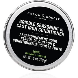 CARON & DOUCET Griddle Seasoning & Cast Iron Conditioner 2 in 1 Formula | Best For Maintaining, Protecting & Conditioning Griddle!