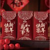 Chinese New Year Red Envelopes,6Pcs Reds Envelope Snake 2026 Lunar