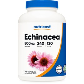 Nutricost Echinacea 800mg, 240 Capsules - Vegetarian Caps, Non GMO, Gluten Free, 120 Servings