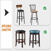 Deisy Dee 4PCS Round Bar Stool Seat Covers Stretch Round