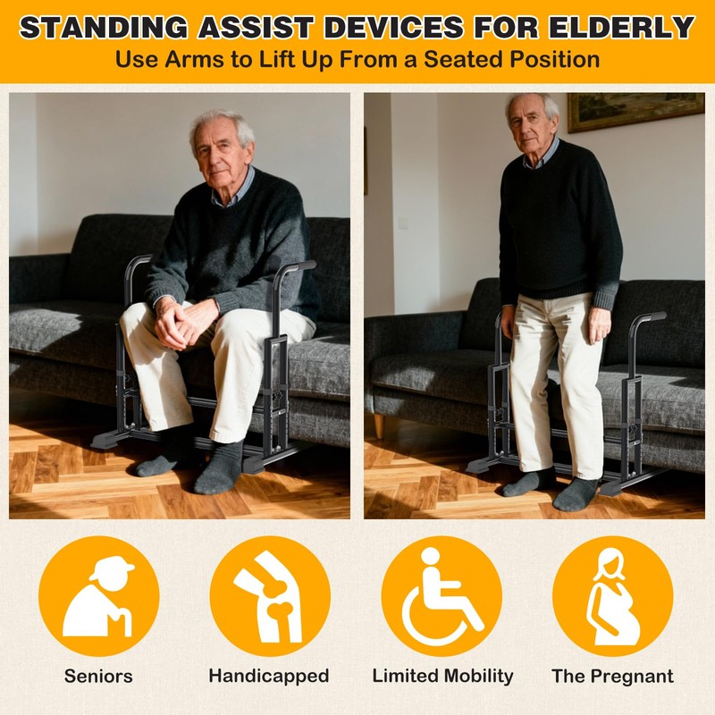Adjustable Couch Stand aids for Getting Off Chair/Sofa for Elderly,