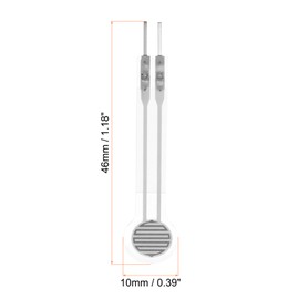 MECCANIXITY Thin Film Pressure Sensor, FSR411 10g-15kg Force Sensing Resistor Stress Test Sensor Pad for Smart Home, Instruments, 1 Pack
