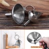 3 Piece Stainless Steel Funnels Set, maxin Multi-use Kitchen Funnel